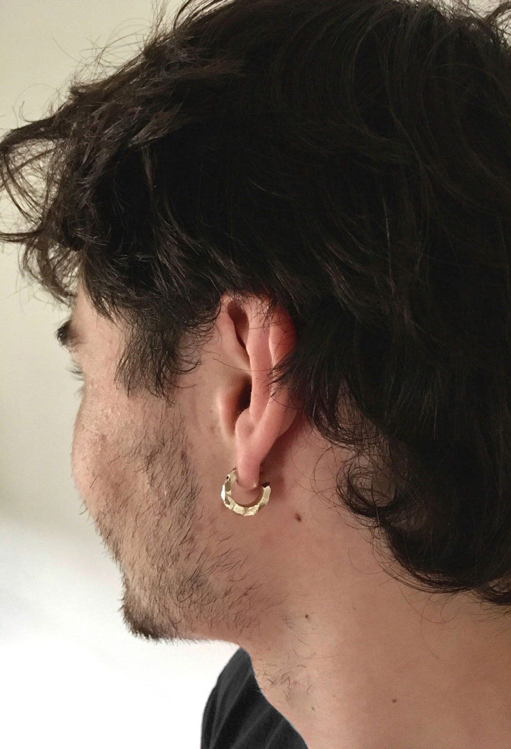 sketches of stone jewelry earpieces
